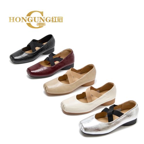 26年全新系列 | 3cm跟高红冠芭蕾舞玛丽珍绑带女鞋软底22612主图