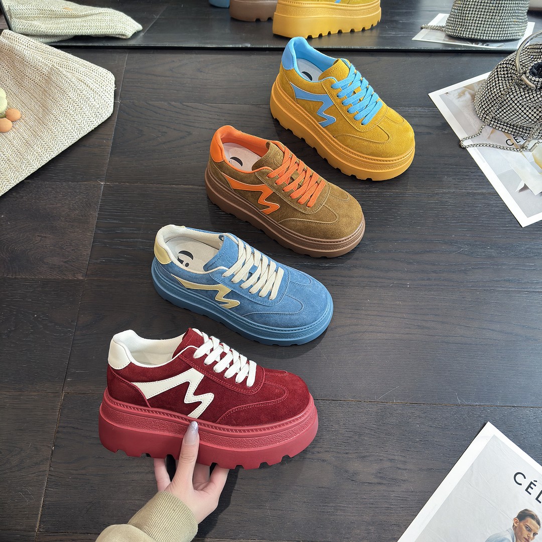 IG/IGC增高7CM2026春夏时尚百搭新款复古高级潮流休闲女鞋60721主图