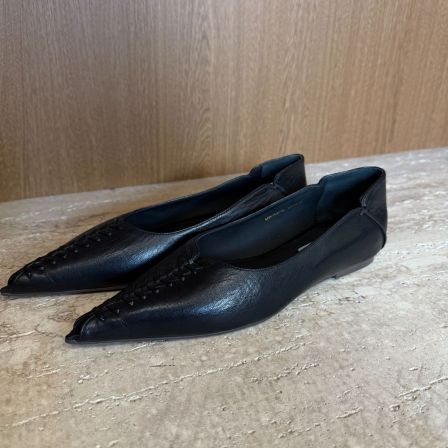 TANTAN 时尚百搭法式复古浅口低跟羊皮尖头鞋5451