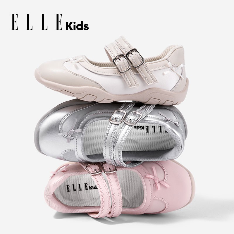 ELLEkids童鞋女童玛丽珍鞋2026春夏新款运动风浅口单鞋洋气公主鞋主图