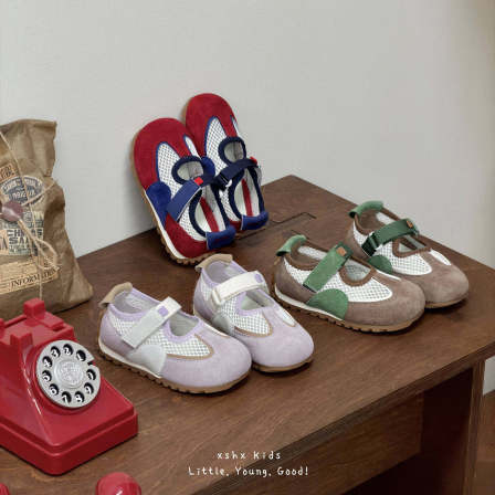 女童玛丽珍运动鞋2026夏季女宝凉鞋甜酷透气单网鞋儿童鞋子德训鞋