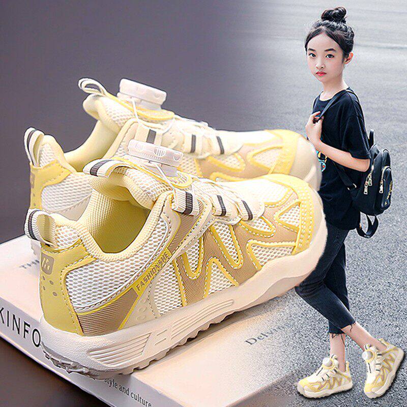 官网C&K女童鞋子2026春季儿童透气网面运动鞋中大童软底羽毛球鞋主图