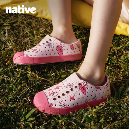 【native2026新品】儿童洞洞鞋jefferson满面印花沙滩鞋凉鞋拖鞋
