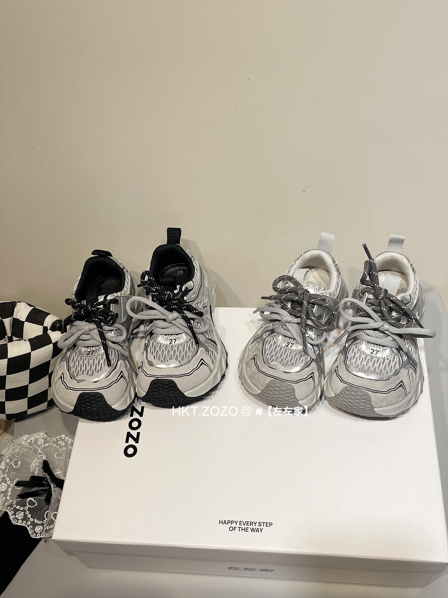 左左家儿童2026新春夏韩版休闲运动鞋男女学生百搭轻便防滑老爹鞋主图