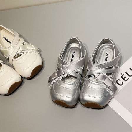 左左家2026年韩版新款男女学生运动鞋蕾丝绑带轻便春夏公主风凉鞋