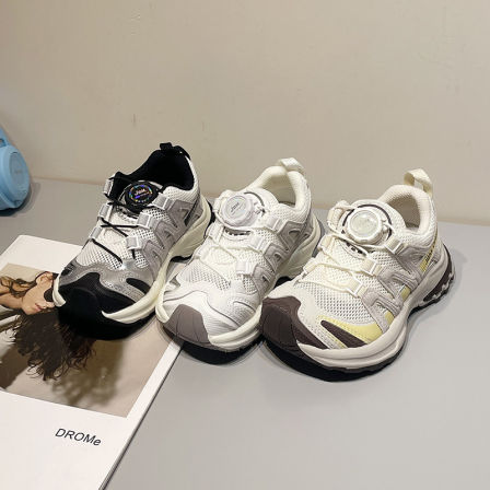 左左家儿童单网休闲鞋2026年春夏韩版新款男女学生轻便透气运动鞋