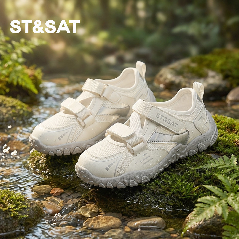 星期六童鞋男女童框子运动鞋春夏2026新款儿童网面透气包头凉鞋潮主图