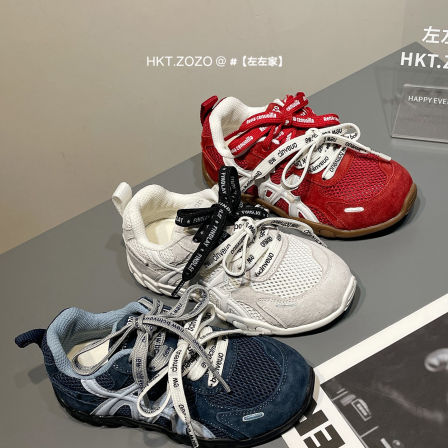 左左家2026年春夏新款儿童网布透气德训鞋男女学生轻便休闲运动鞋