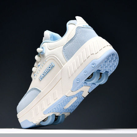 四轮隐形暴走鞋女童鞋子春季2026新款儿童滑轮鞋女孩公主溜冰鞋子