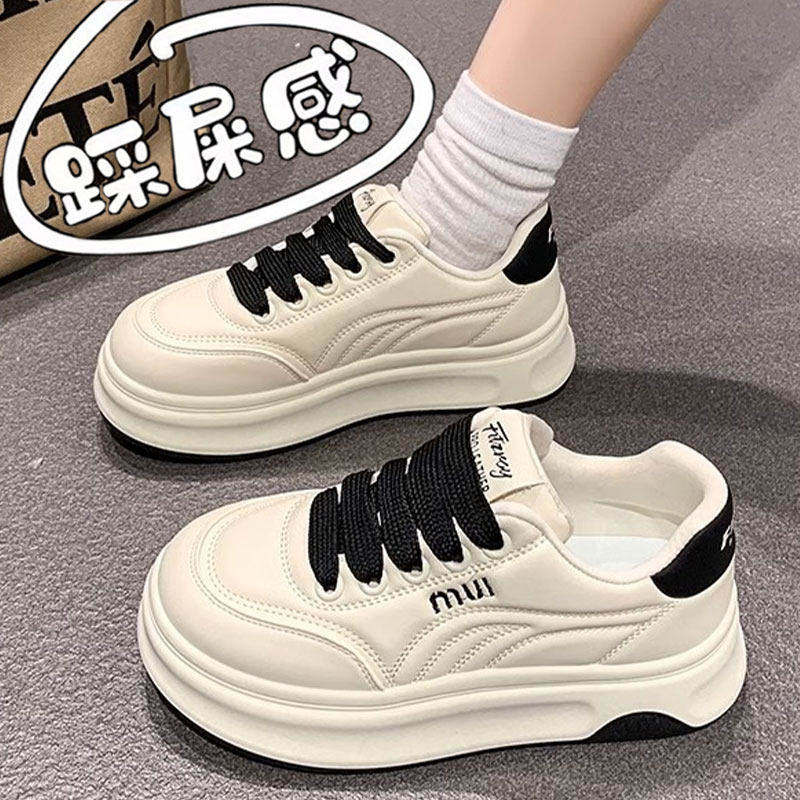 女童鞋子2026新款春秋季儿童皮面运动鞋中大童初中学生小白鞋女孩主图