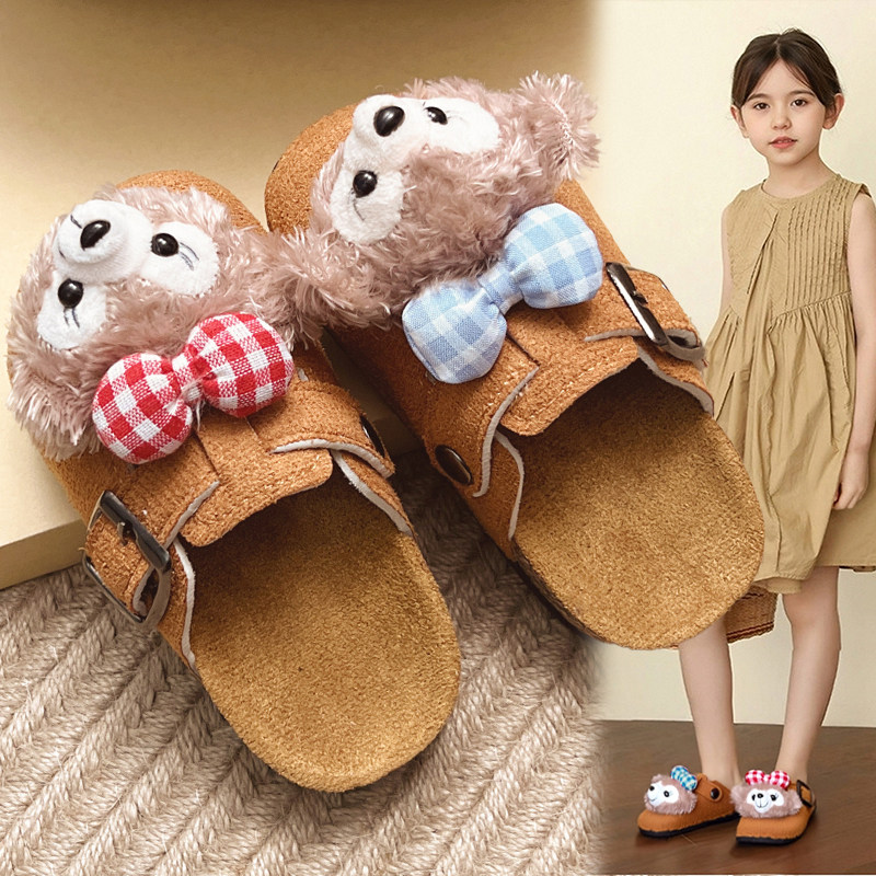 官网C&K女童包头拖鞋夏季2026新款儿童勃肯鞋可爱软底防滑凉拖鞋主图