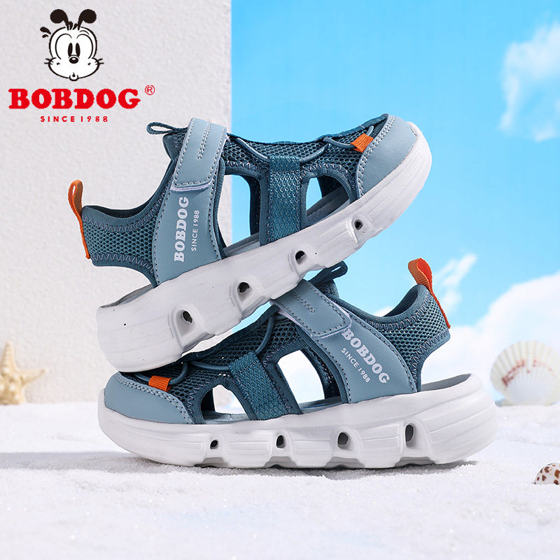 巴布豆儿童包头凉鞋男童女童夏款防滑软底透气舒适轻便沙滩鞋百搭主图