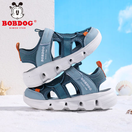 巴布豆儿童包头凉鞋男童女童夏款防滑软底透气舒适轻便沙滩鞋百搭