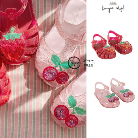 芽芽宝贝丹麦Konges 26SS春夏女童可爱包头凉鞋沙滩鞋