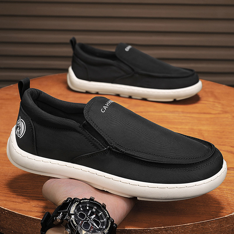 冰丝帆布男鞋夏季透气运动休闲防臭大尺码板鞋上班一脚蹬老北京布鞋主图