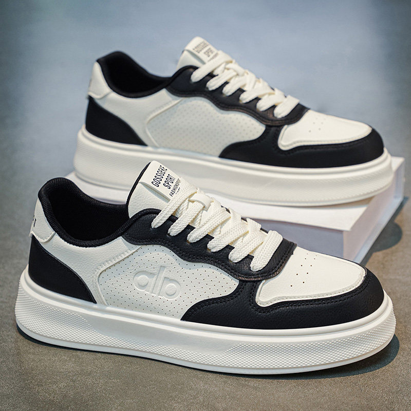 男鞋2026新款春季潮流百搭休闲板鞋学生韩版运动增高厚底小白潮鞋主图