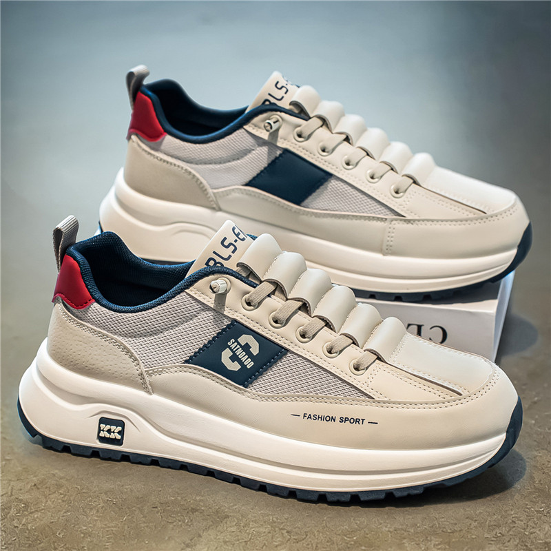 男鞋夏季新款透气网面潮牌百搭休闲运动鞋一脚蹬轻便软底阿甘潮鞋主图