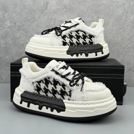 欧洲站男鞋2026春季新款潮牌高级感运动休闲帆布小白板鞋百搭潮鞋