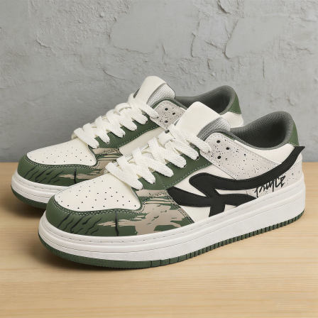 夏天男生鞋子透气青少年百搭运动潮鞋小众设计高级感男士休闲板鞋
