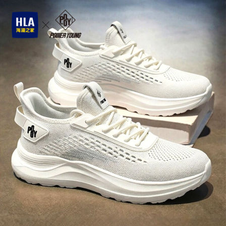 海澜之家鞋子男鞋运动2026新款春夏季厚底增高时尚网面透气鞋男款