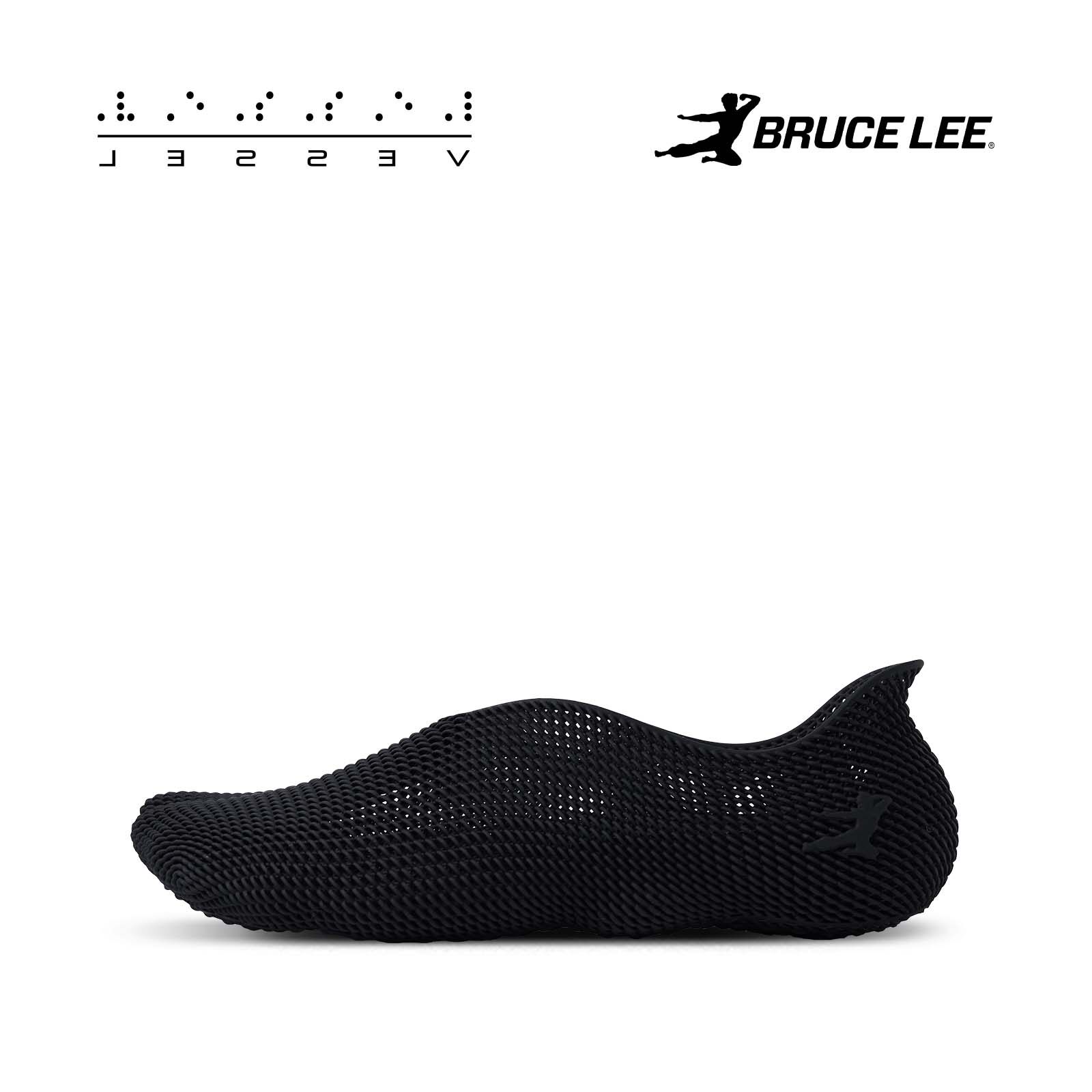 xVESSEL 李小龙联名功夫赤足低帮鞋创意鞋黑色男女同款主图