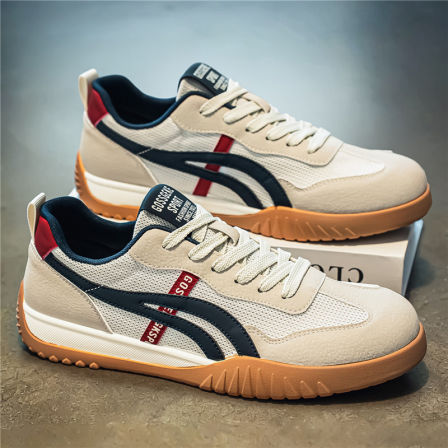 德训鞋男2026春季新款潮牌百搭休闲阿甘板鞋青少年运动软底赛车鞋