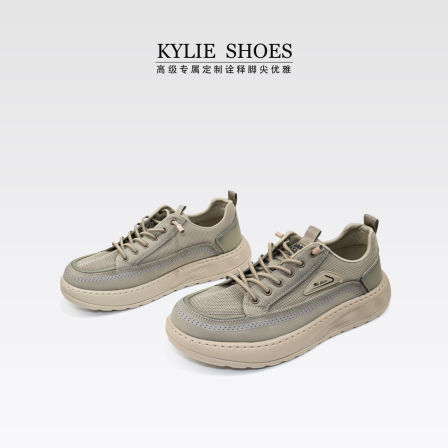 【男鞋】一脚蹬新款透气轻便网面鞋厚底运动休闲登山鞋