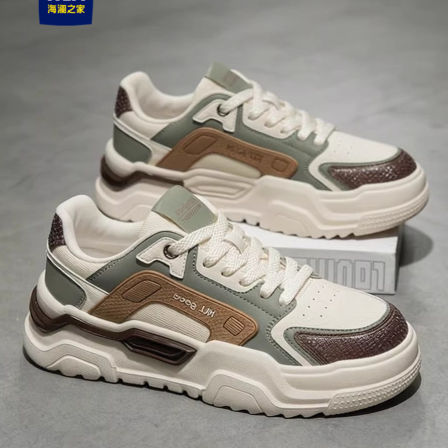 海澜之家鞋子男鞋2026新款春季透气爆款潮流男士运动休闲老爹潮鞋