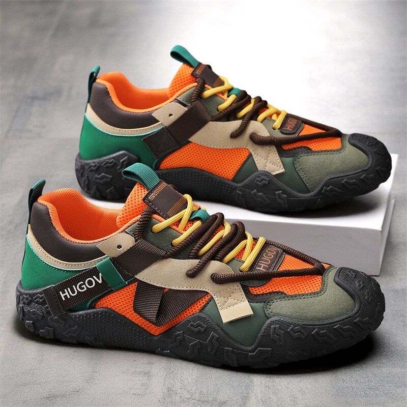 男鞋2026新款夏季透气网面运动休闲男士上班工作防滑耐磨劳保潮鞋主图