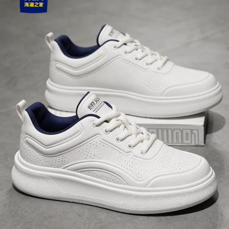 海澜之家鞋子男鞋休闲板鞋2026春季新款厚底增高百搭运动小白鞋男