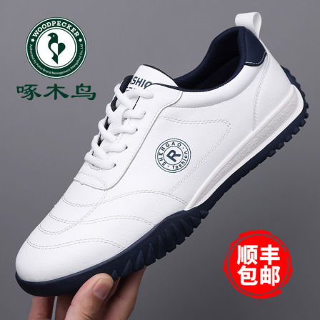 啄木鸟男鞋春季新款软底运动休闲鞋子男户外百搭旅游鞋男英伦鞋潮