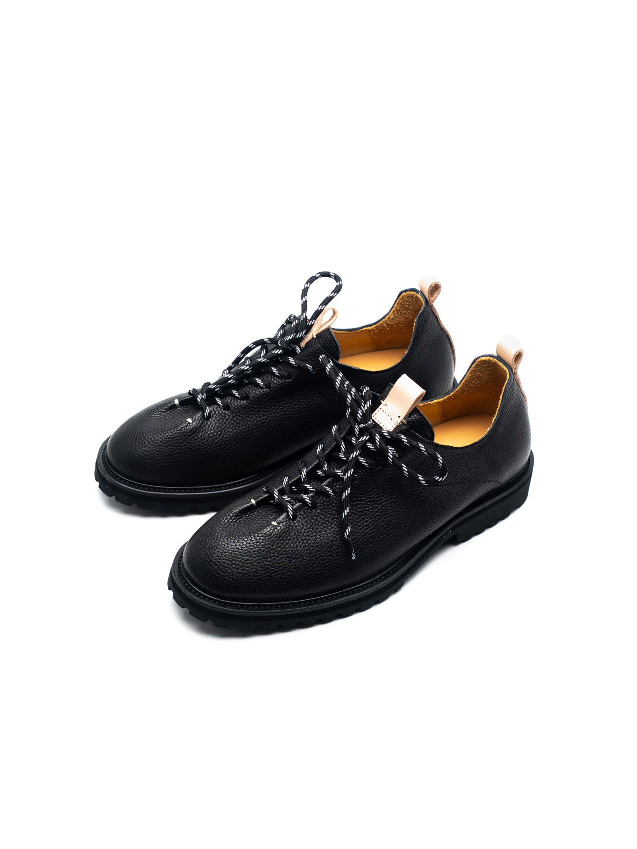 TBOF【小众设计款】撞色牛皮休闲德比鞋男 城市户外通勤街头皮鞋主图