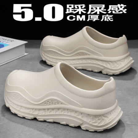 沙滩包头拖鞋2026新款夏季青少年户外上班开车防水防油防滑厨师鞋