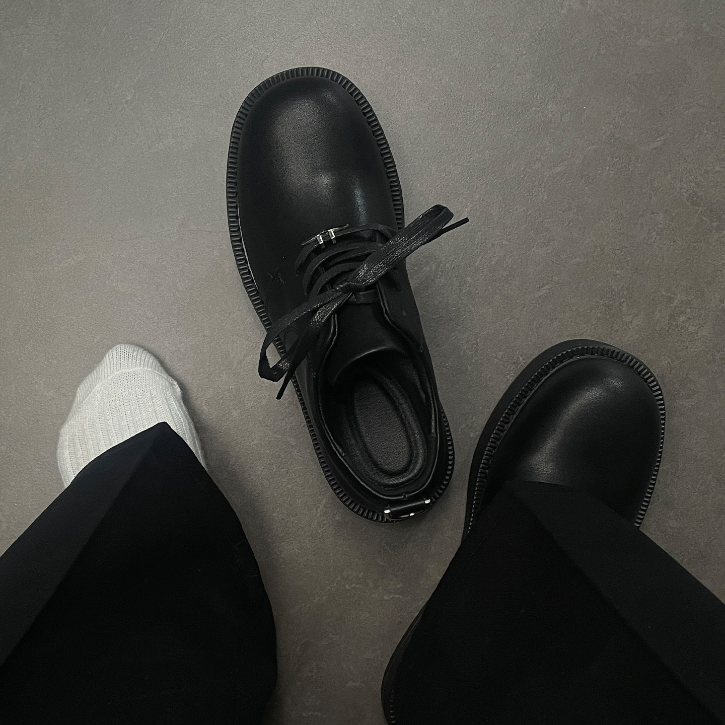 cleanfit米奇德比鞋男士大头皮鞋通勤厚底增高黑色结婚新郎伴郎鞋主图