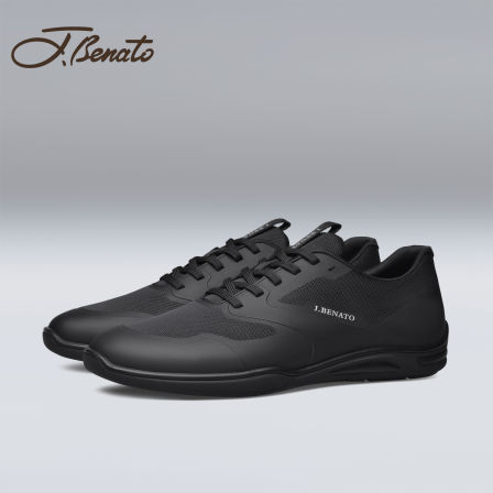 宾度男鞋2026春夏季新款男士时尚休闲鞋男百搭透气飞织运动网面鞋