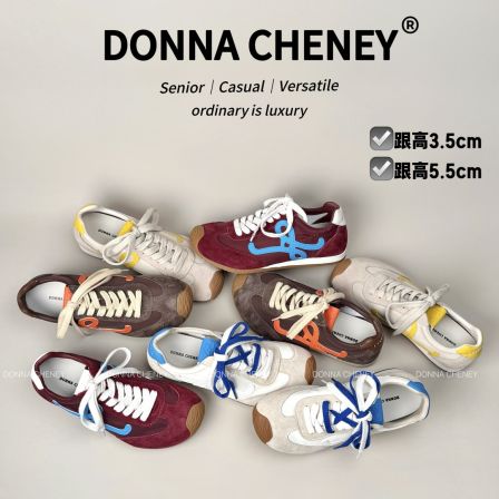 DONNA CHENEY小罗羊皮垫版2026真皮透气内增高百搭拼色阿甘休闲鞋