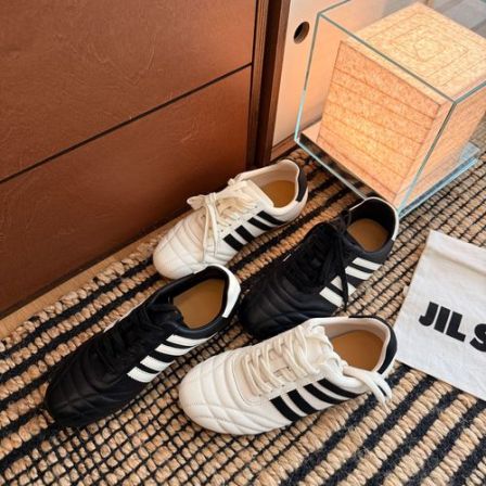 BAO/宝小姐2026春季头层牛皮百搭平底设计感韩版系带保龄球德训鞋