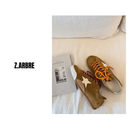 Z.ARBRE 匠心精神 100%头层牛皮 做旧星星脏脏鞋女