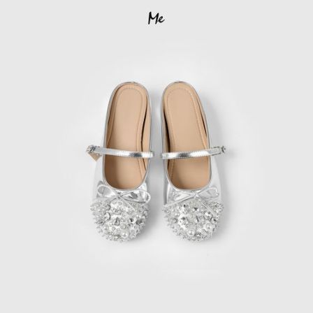 ME【珍珠玛丽珍鞋拖】重工钉珠千金奢牌感百搭时尚休闲鞋子MEHS0995