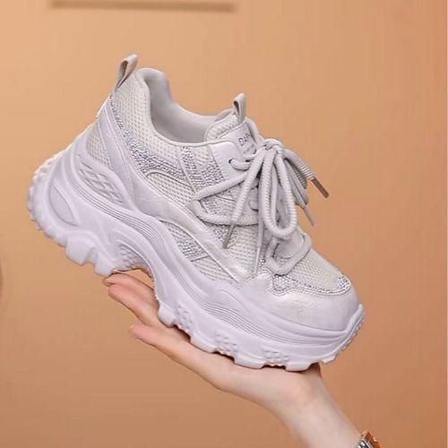 达芙妮2026春季新款厚底系带时尚老爹鞋女高颜值增高休闲鞋女鞋LL主图