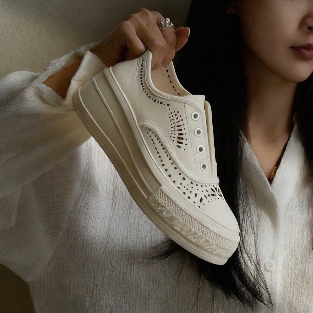 LeeCat Studio | 鞋子女款爆款2026新款镂空厚底休闲鞋LES26C086主图