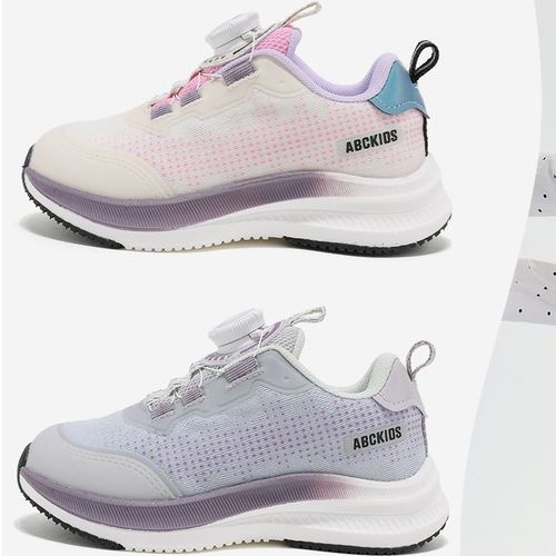 【小菲特专属】儿童运动鞋旋转纽扣网面透气男女轻便跑步鞋61039ZA主图