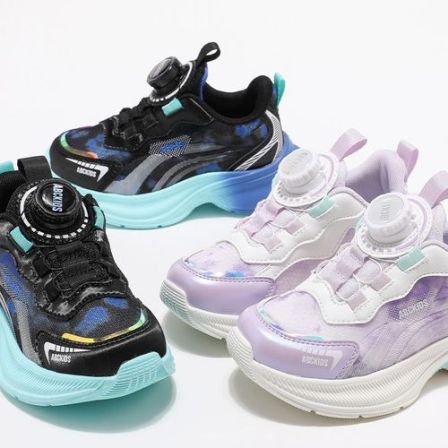 【小菲特专属】男童鞋秋款新款儿童旋转扣运动鞋女孩网面鞋53535ZA