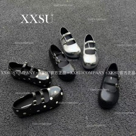 小小苏跟高5.5cm丨高级感英伦风圆头平底女士百搭休闲;FCX57145