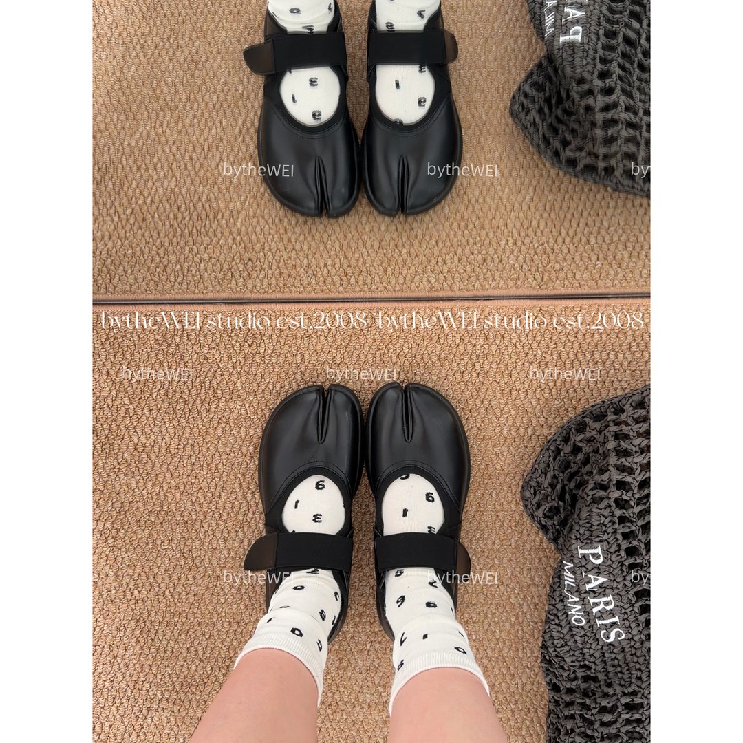 bytheWEI【分趾玛丽珍】运动分趾鞋玛丽珍鞋女平底一字带软底单鞋女主图