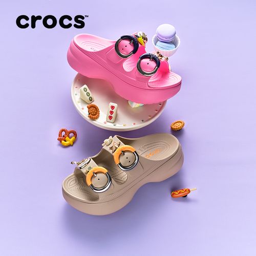 CROCS/卡骆驰【经典云朵自在彩扣女士凉鞋】粉彩风百搭拖鞋|213246主图