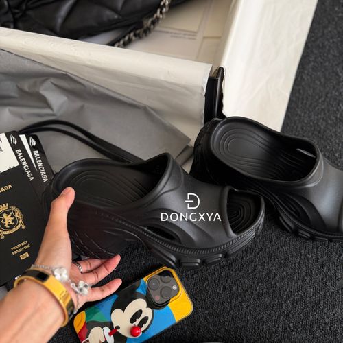DONGXYA｜厚底时装巴家坡跟凉拖鞋｜8cm橡塑百搭舒适透气防滑主图