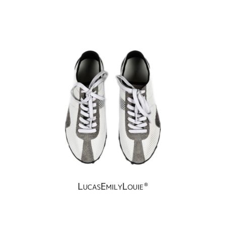 LucasEmilyLouie薄底低帮网面赛车鞋休闲运动单鞋260045