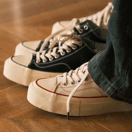 卡卡专属NEIGBORL钊叔制日系新款百搭厚底硫化情侣帆布鞋子主图