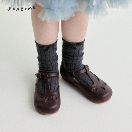 允儿妈女童2026夏季新款百搭魔术贴镂空皮鞋女宝春夏时尚牛皮鞋子